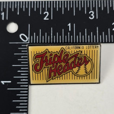 Vintage California Lottery Triple Header Lapel Pin picture