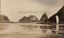 Netarts Rocks Oceanside Oregon RPPC Postcard AZO UNP 1904-1918 picture