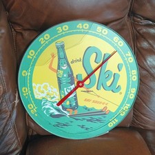 Original 1961 Ski Soda Thermometer Read picture