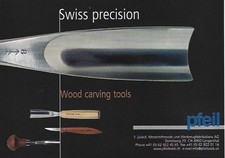 Pheil Swiss Precision Wood Carving Tool 2005 Vtg Magazine Print Ad 7.75