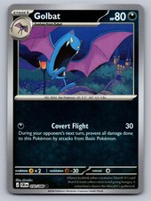 Golbat 050/086 Common Chaos Rising Pokemon Reverse Holo Near Mint picture