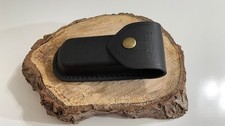BUCK 110USA (Sheath Only) Black Leather Sheath - Great Condition picture