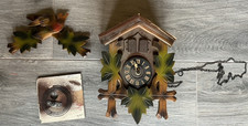 Vintage Small Black Forest German Cuckoo Clock Parts or Repair picture