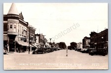 J90/ Grundy Center Iowa RPPC Postcard c1935 Main Street Stores  266 picture