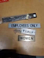3× Employees Only Signs 2× Women's Sign picture