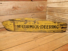 Vintage Antique McCormick- Deering Hay Swath Wood Board Farm Country Advertising picture