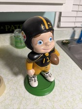 Vintage 70s Pittsburgh Steelers Football Hand Painted Ceramic Statue Figure #77 picture