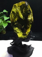 5.73LB Top Rare Natural citrine quartz raw decor mineral spicemen Crystal+st picture