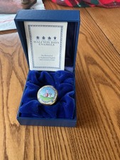 HALCYON DAYS ENAMELS Piglet Winnie Pooh screw cap Trinket Box &Original Box picture