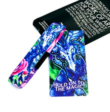 ZOX *HOLD ON TO THE MAGIC* Silver Single Mystery Med Wristband w/Card NIP DRAGON picture