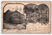 Chicago Illinois Postcard Marshall Field Retail Premises Multiview 1903 Vintage picture
