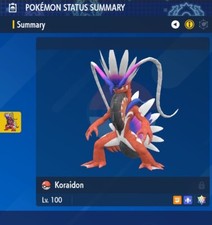 Koraidon Pokèmon Scarlet & Violet Battle Ready 6IV Level 100 picture