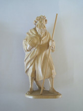 LEPI WOOD Carving Italy Nativity Shepherd W/ Staff Alpine Maple From Reindl 5