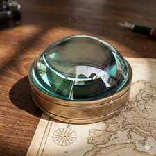 Vintage Looking Desk Magnifier Glass Paperweight 4