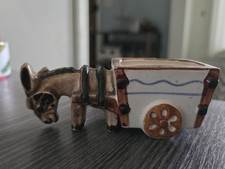 Vintage Japan Occupied DONKEY AND CART Tea/sugar Holder picture