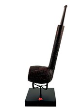 EARLY LARGE MICHAEL LINDNER estate pipe RING GRAIN Cumberland stem. AWESOME picture