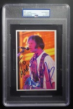 Neil Young Signed Cut 4x6 Photo Auto Autograph PSA/DNA Authentic DZ2155 picture