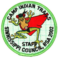 2002 STAFF Camp Indian Trails Sinnissippi Council Patch Wisconsin Illinois picture