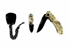 RED RIVER Realtree Xtra EDC Folding Knife and Neck Knife Sheath with Survival - picture