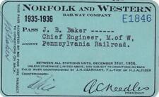 1935-36 N&W Norfolk & Western Railway - Pennsylvania Railroad picture