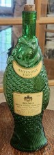 Vintage 1967 Emerald Glass Bottle Antinori Bianco Della Costa Toscana picture