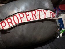 VINTAGE ORIGINAL MOTORCYCLE CLUB PATCH PROPERTY OF. picture