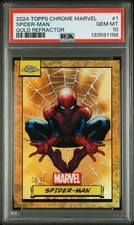 2024 Topps Chrome Marvel Spider-Man Gold Refractor 06/50 PSA 10 #1 Doomsday picture