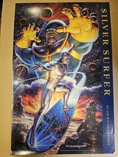 Vintage Tim Hildebrandt Silver Surfer Poster 34x22 S5 picture
