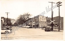 GA~GEORGIA~CHICKAMAUGA~STREET SCENE~RED ROCK COLA ADV~GLENN BROS HDWR~CLINE RPPC picture