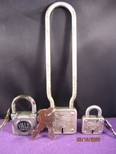 Antique VTG Master Lock & YALE 3 PC Padlocks 44-5H & 1 Bike # 66-63 USA Lot 10 picture