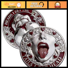 Funny Heads or Tails Coin - Heads I Get Tail, Tails I Get Head - Valentine Gift, picture
