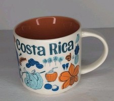Starbucks Costa Rica Been There Series 2019 14oz Coffee Mug Brand Orange RARE picture