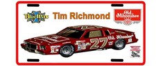 Vintage looking TIM RICHMOND OLD MILWAUKIE 27 License Plate 1980s picture