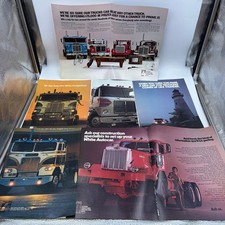 Lot of 7 Vintage 1970s White Freightliner Autocar Western Star Truck Ads picture