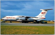 Airplane Ilyushin CCCP-76805 c/n 1003403105 of Metro Cargo Switzerland Postcard picture