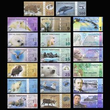 20 Pcs Arctic Territories, Antarctic Animal, 1-500, Penguin, UNC,  picture