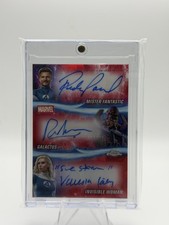 2025 Topps Marvel Studios Sapphire Fantastic Four Triple Auto /5 Red TA-PIK picture