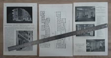 1937 Press Cutting Westminster Victoria Marsham Court Art Deco Architect London picture