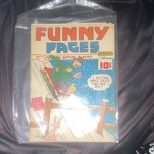 Extremely Rare Vintage Funny Pages Comic Book Single Issue 10¢ Cover Bagged picture