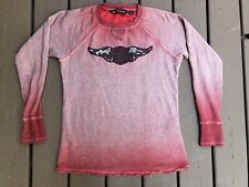 Vintage Men's Harley Davidson Long Sleeve T-shirt  40s Repro L  Patch Distressed picture