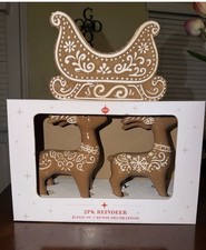 2026 ALDI Merry Moments GingerBread Sleigh and Reindeers picture