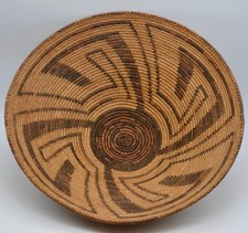 Antique Pima Native American Indian Winnowing Basket ~ 4.25  x 13,25 picture