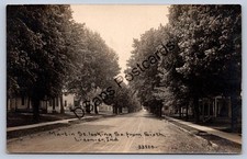 K56/ Ligonier Indiana RPPC Postcard c1910 Martin St from Sixth Homes 240 picture