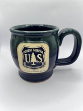 US Forest Service Sunset Hill Stoneware Mug Handcrafted USA NEW Unused picture