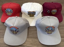 Rare Vtg Reno Air Race Assoc. Checkered Flag Club Hat Lot90 97 98 99 00 2 Pins picture