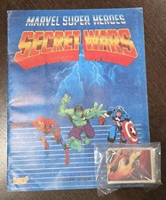VTG 1984 LEAF MARVEL SUPER HEROES SECRET WARS COMPLETE 180 STICKER SET+ALBUM picture