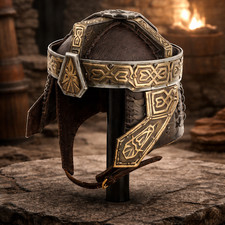 LOR Gimli Helmet Trilogy Armor Helmet With Free Stand picture