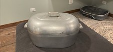 RARE Wagner Ware Magnalite 4269-M 17 Quart Roasting Pan, UNRESTORED And COMPLETE picture