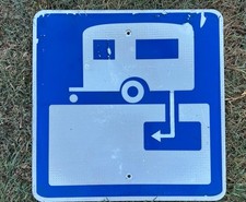 Authentic Street Road Sign  RV Parking 24” X 24” picture