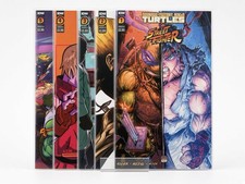 TMNT vs Street Fighter #1-5 Complete Variant Set + #1 RI Bonus IDW picture